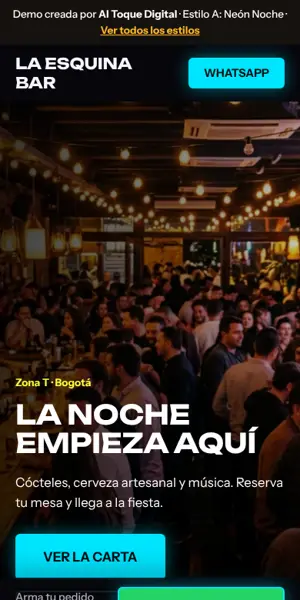 Estilo A para Bar