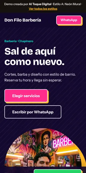 Estilo A para Barbería
