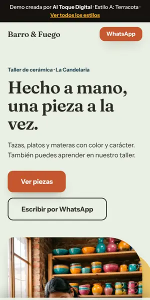 Estilo A para Cerámica artesanal
