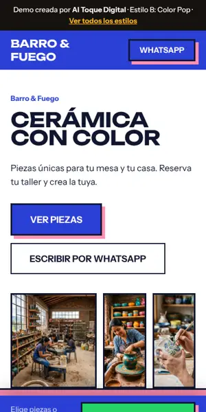 Estilo B para Cerámica artesanal